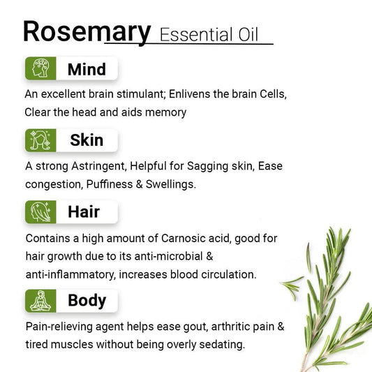 Rosemary oil by Indee Herbs benefits 