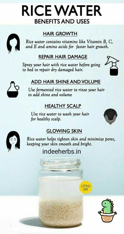 INDEE HERBS rice water benefits 
