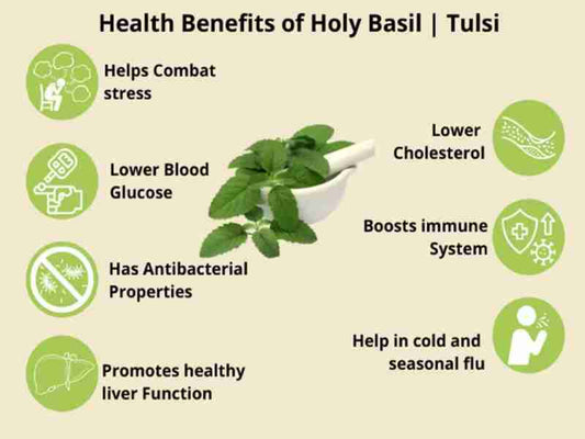 Tulsi powder benefits for skin by IndeeHerbs