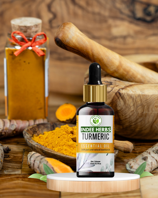 Turmeric oil benefits for skin by IndeeHerbs 